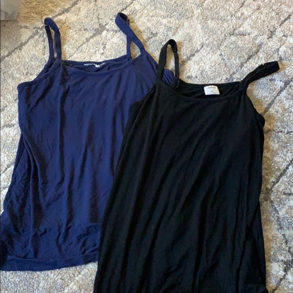 2 soma built in bra lining sleep tanks